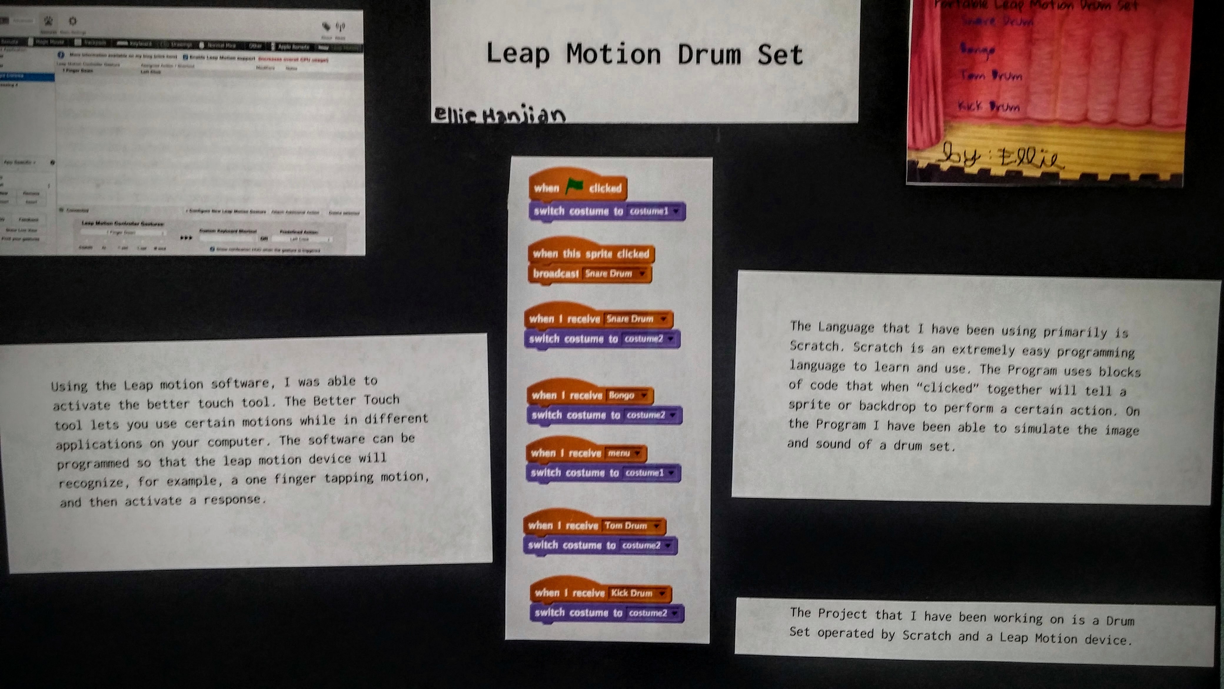 Leap Motion Drum Set